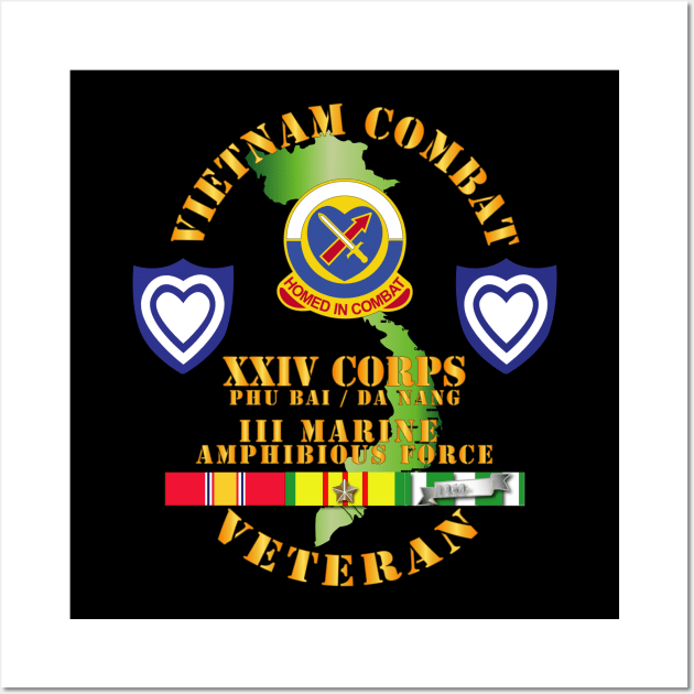 Vietnam Combat Veteran w XXIV Corps Wall Art by twix123844